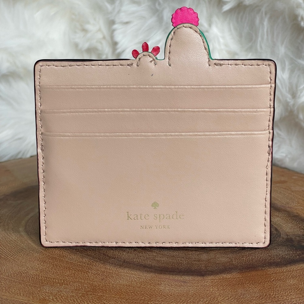 Kate Spade Cactus Design Card Holder - Green and Black - Picture 2 of 2